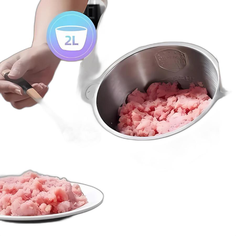 Miniatura Multiprocessador Alimentos Elétrico 110V Triturador Prateado