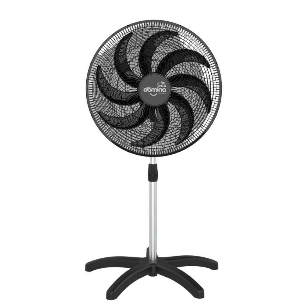 Miniatura Ventilador Pedestal Coluna 60 Cm 8 Hélices Pás Bivolt Oscilante Dômina