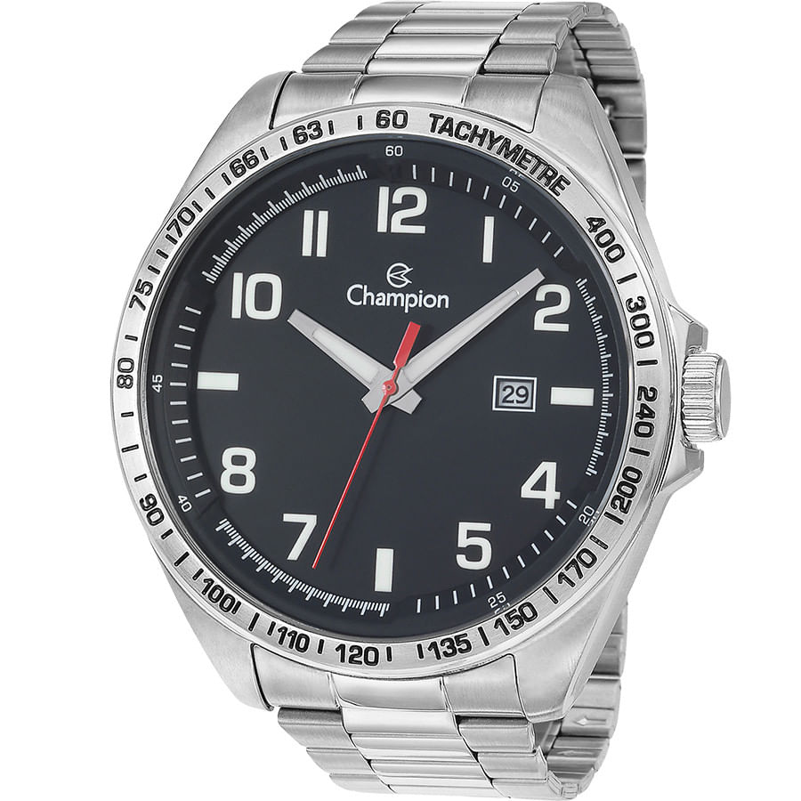 Relógio Champion Masculino Prata Aço CA31720T Garantia de Um Ano