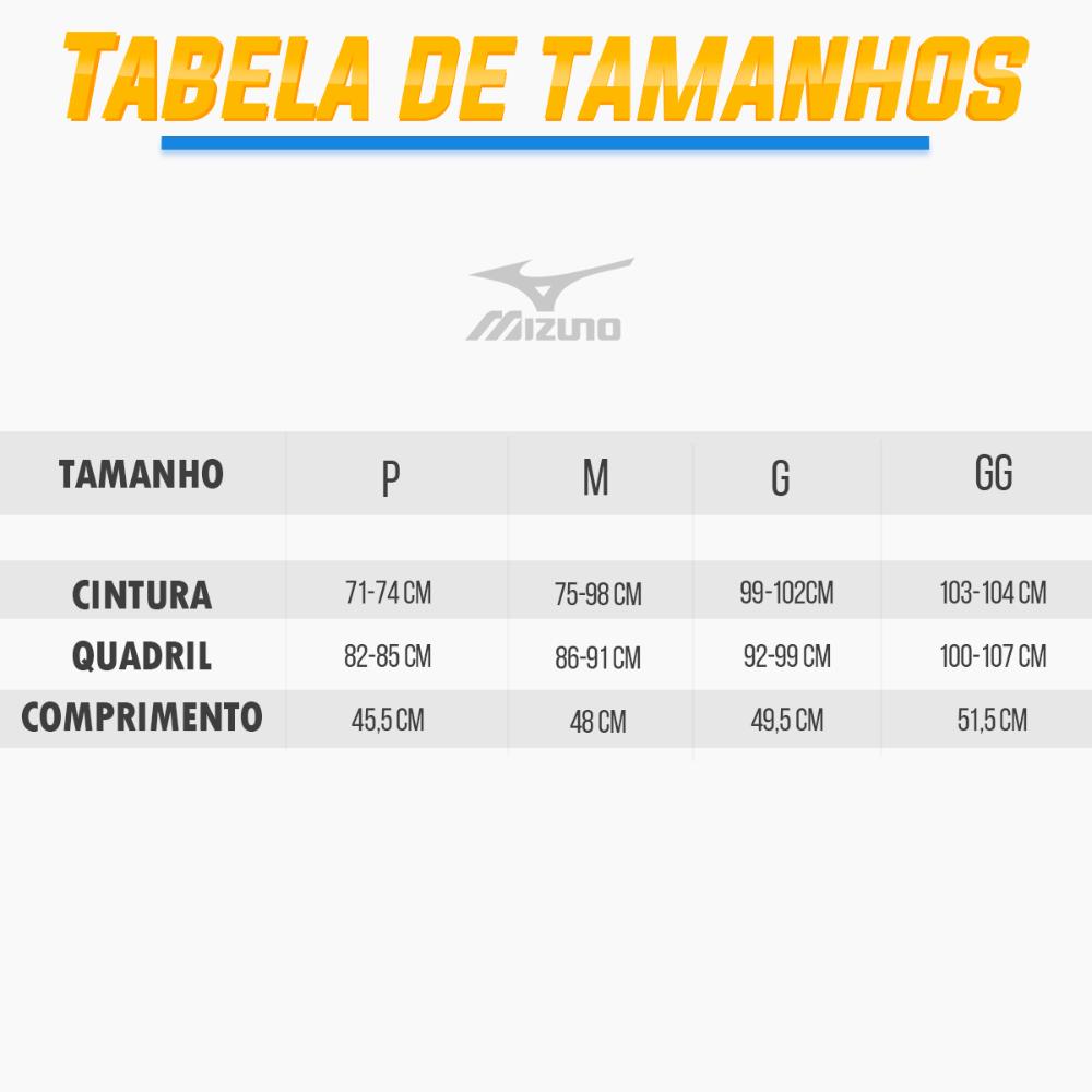 Miniatura Bermuda Mizuno Tennis Master M 7" Masculina Bege / Preto - EGG