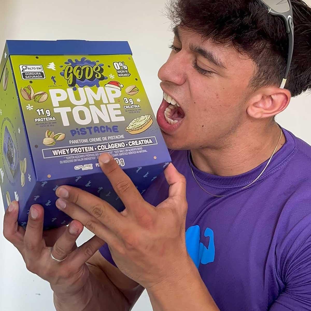 Miniatura Panetone Whey Protein Sweet Magic Pumptone 650G Creme Avelã