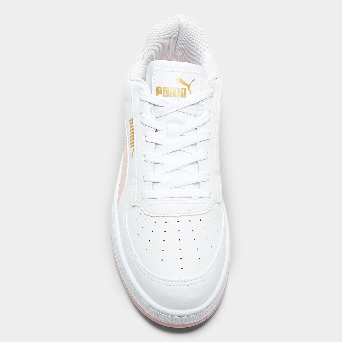 Miniatura Tênis Puma Caven 2.0 Branco+Rosa - 34