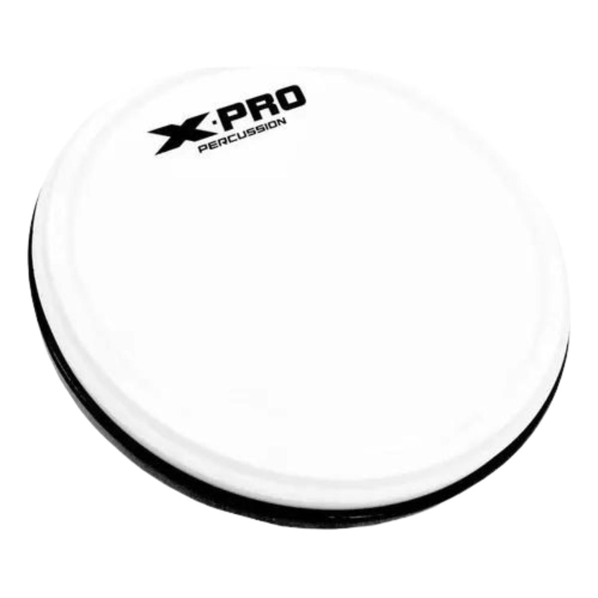 Miniatura Pad 6 Para Bateria Eletrônica Tom Caixa Surdo Branco X-Pro