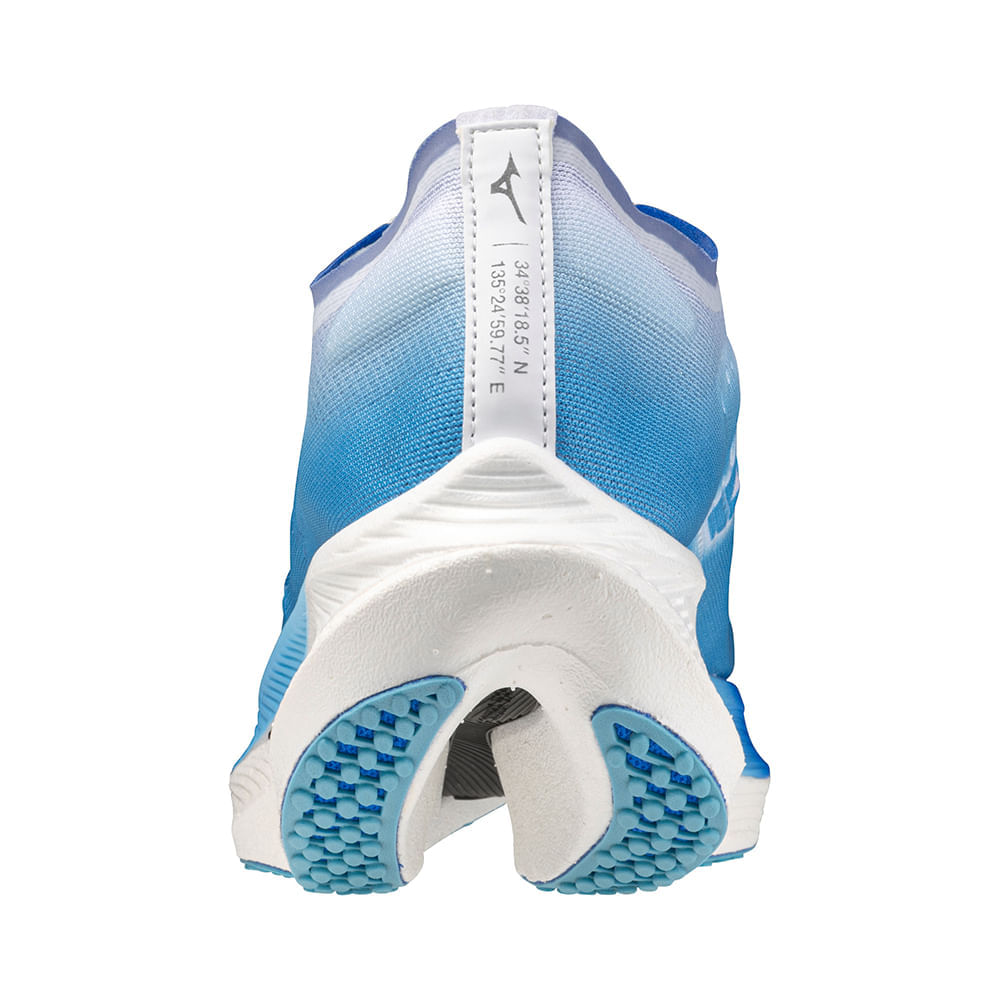 Miniatura Tênis de Corrida Feminino Mizuno Wave Rebellion Pro 2 Azul - 34