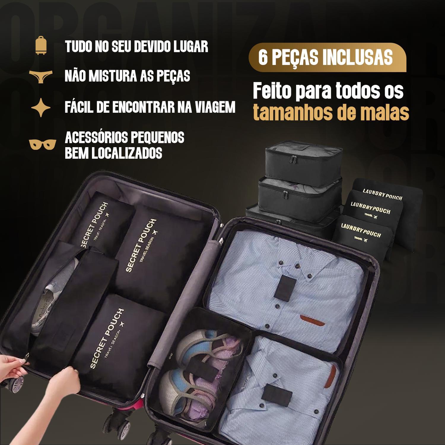 Miniatura Mala De Viagem 23Kg Polipropileno E Expansível + Organizador
