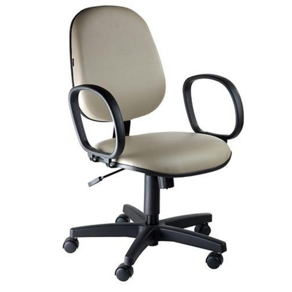 Miniatura Cadeira Executiva com Braços Linha Siena Lisa Cinza