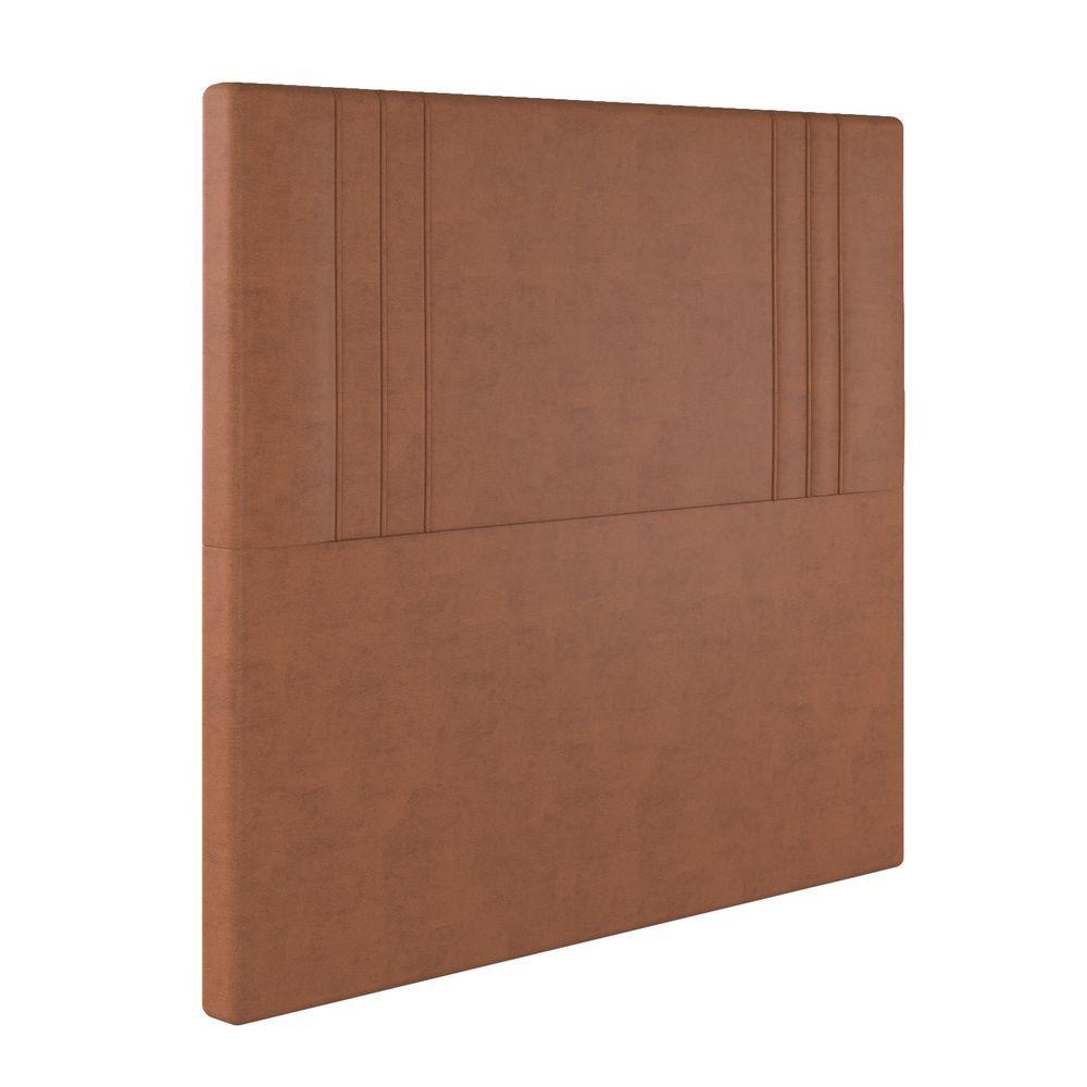 Miniatura Cabeceira Box Queen Londres Linho Em Veludo Cor:terracota