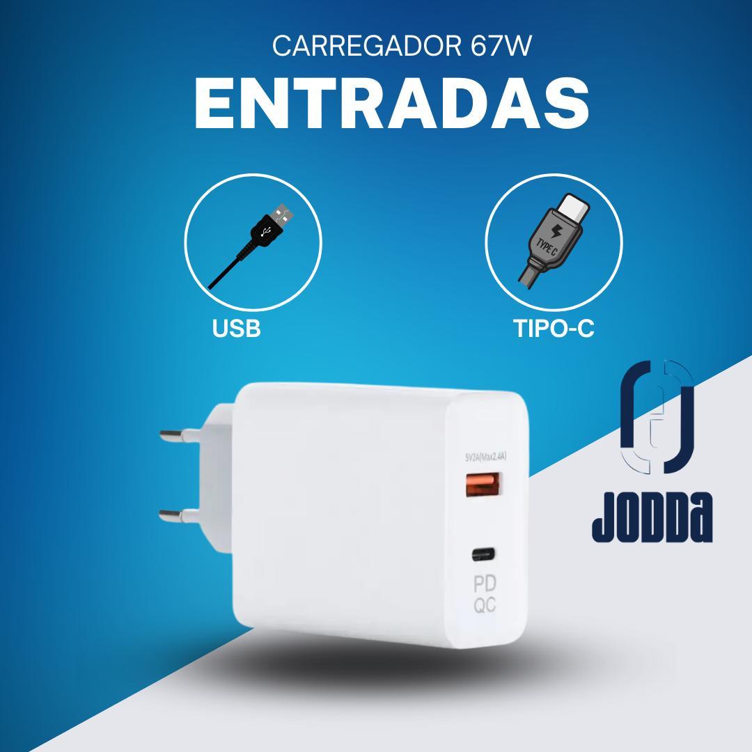 Miniatura Carregador Turbo 67W Compatível Tablet Galaxy Tab A9 Plus