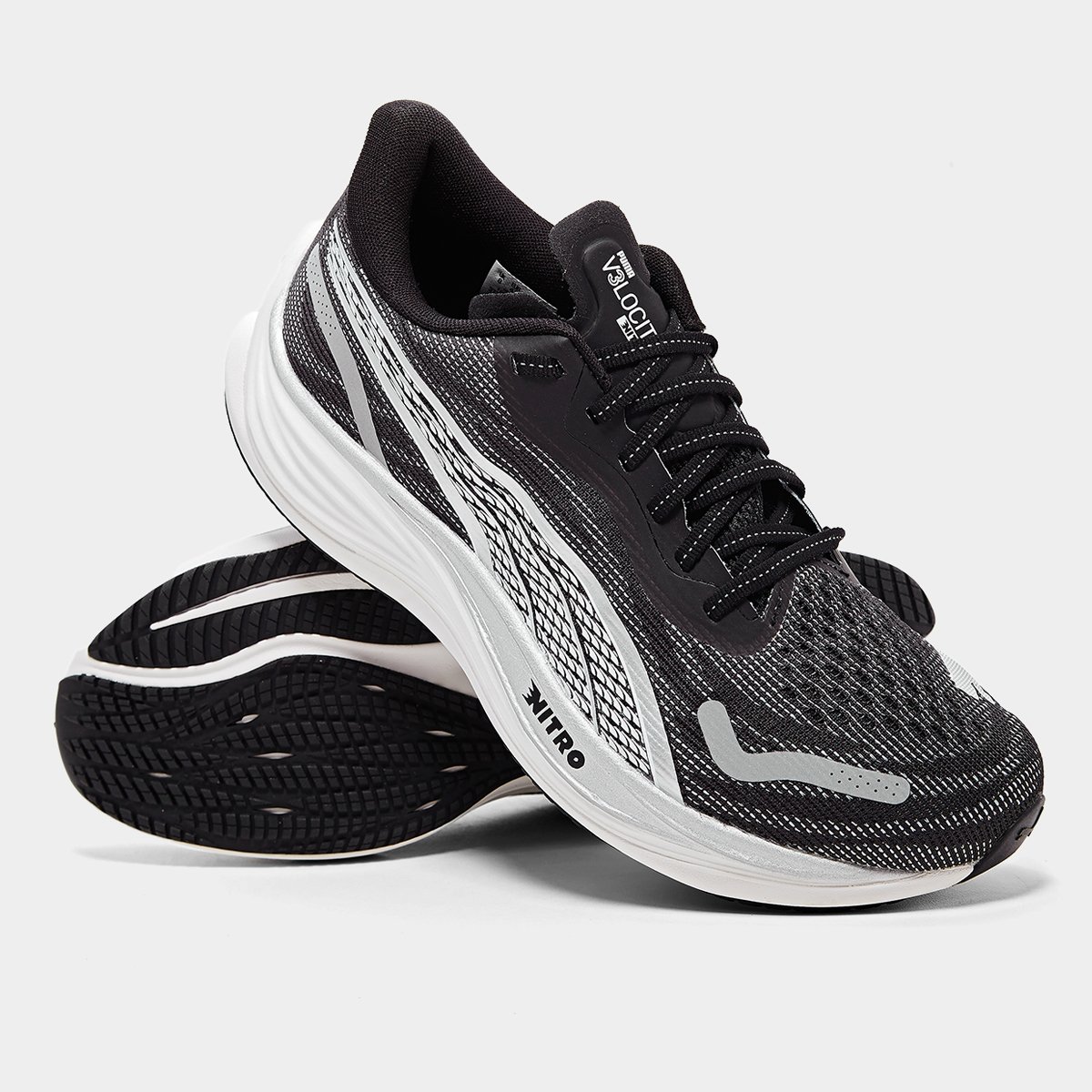 Miniatura Tênis Puma Velocity Nitro 3 Masculino Preto - 37