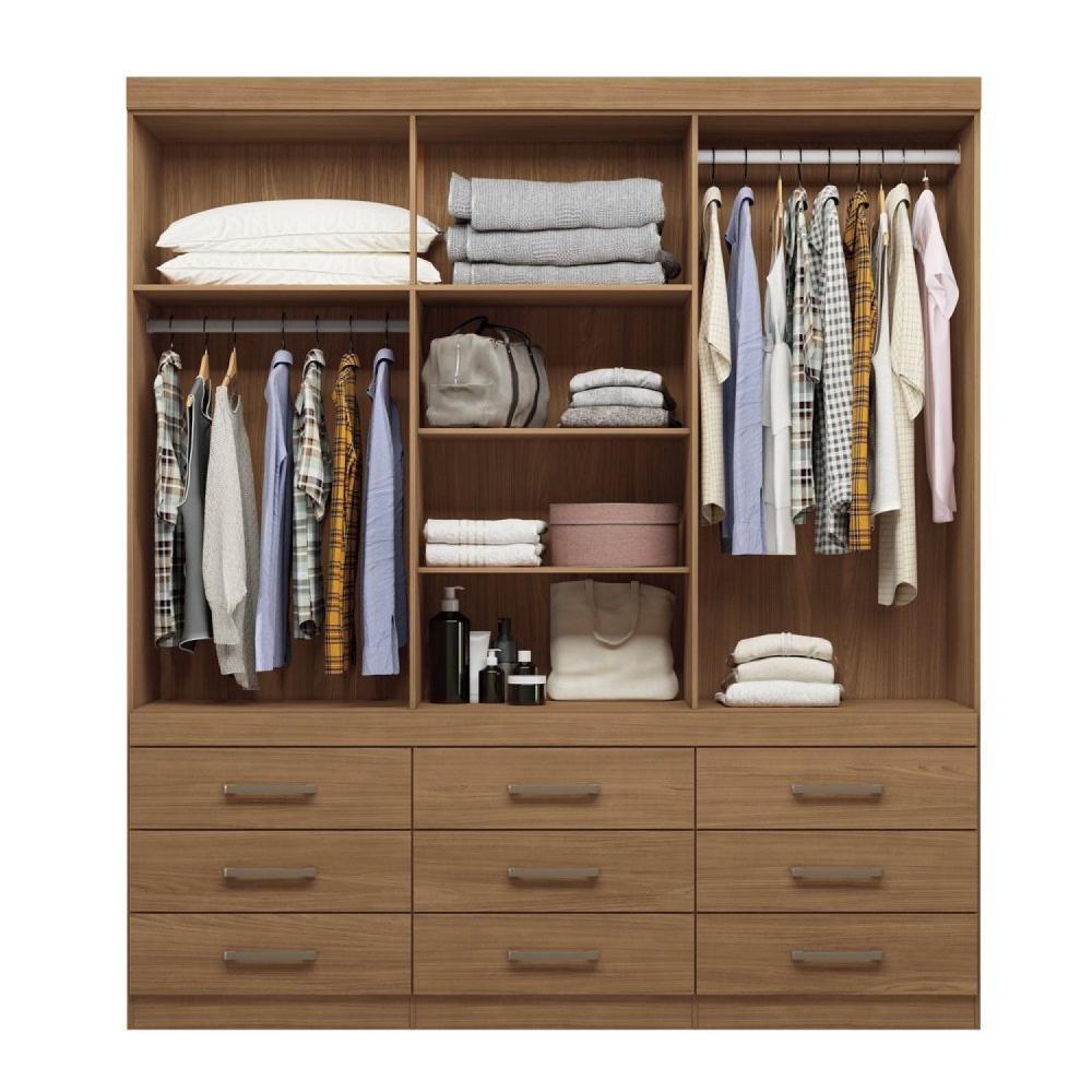 Miniatura Guarda-roupa Star 6 Portas 9 Gavetas Jatoba