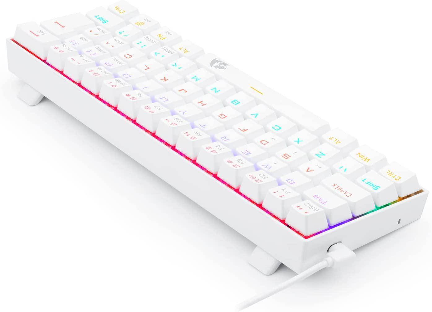 Miniatura Teclado Gamer Redragon Lakshmi Rainbow Rgb Sw Blue K606W-R