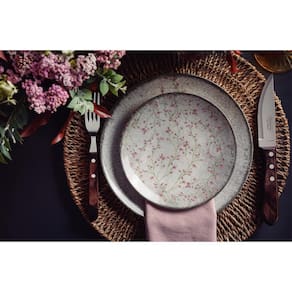 Miniatura Aparelho de Jantar 20 peças Tramontina Floralis em Porcelana Floral