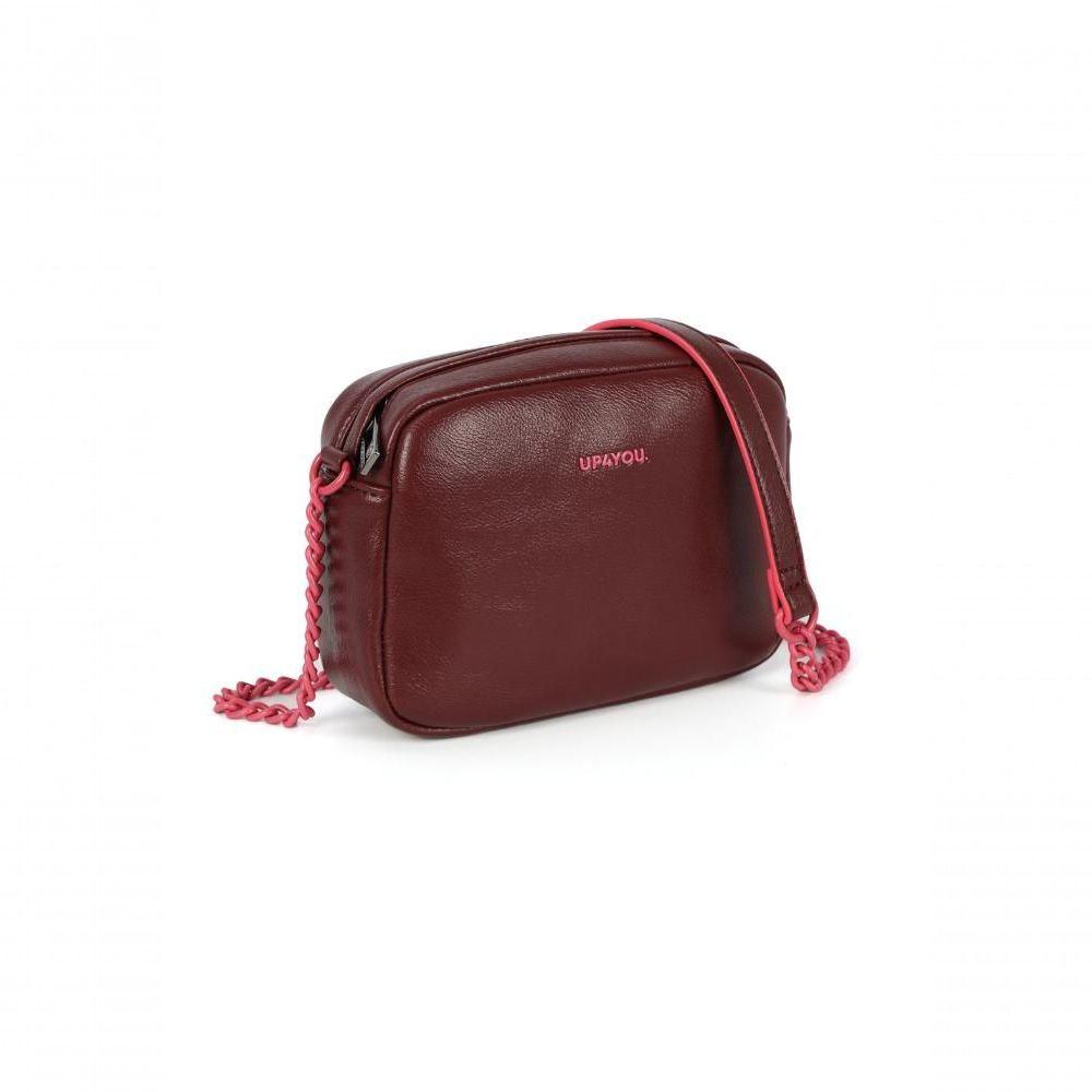 Miniatura Bolsa Sintetica Transversal Up4you Bordo - Unico Vermelho