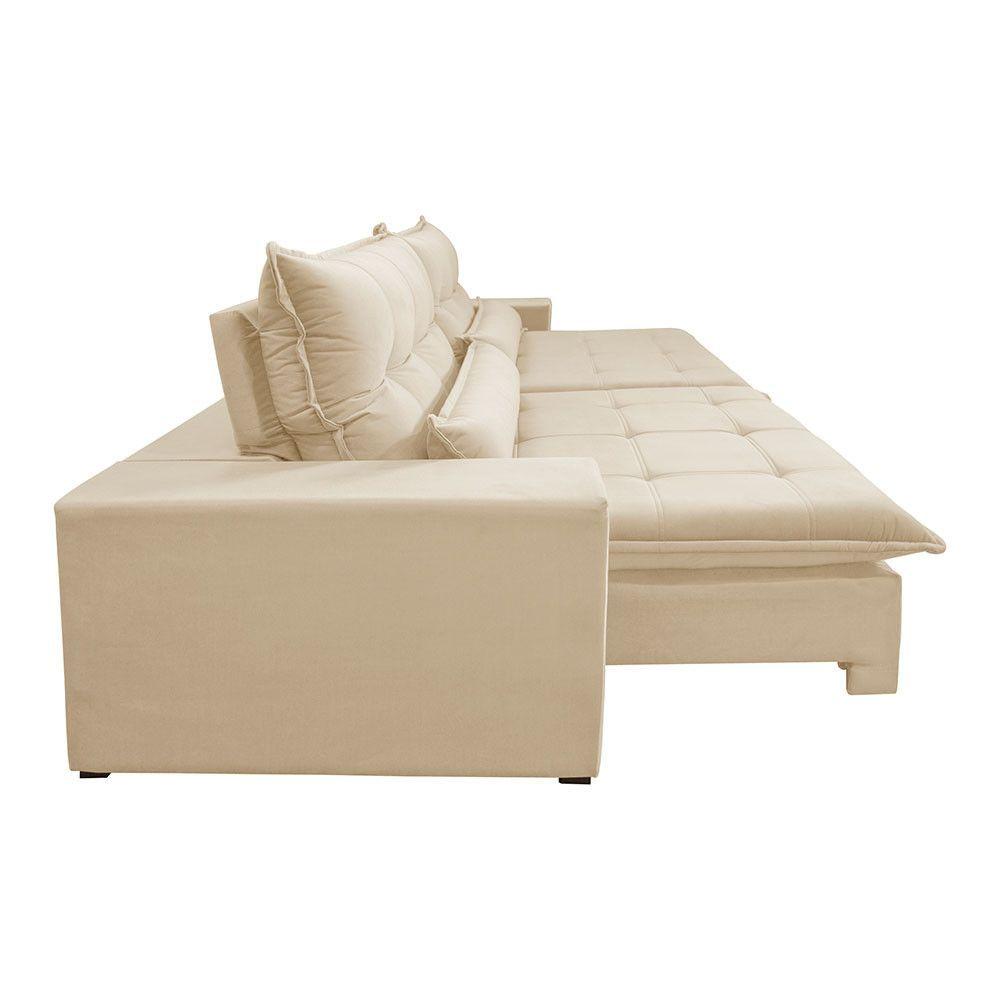 Miniatura Sofá Grecia Linho 02 Módulos De 90cm B25cm Meu Sofá Online A294 Linho Creme