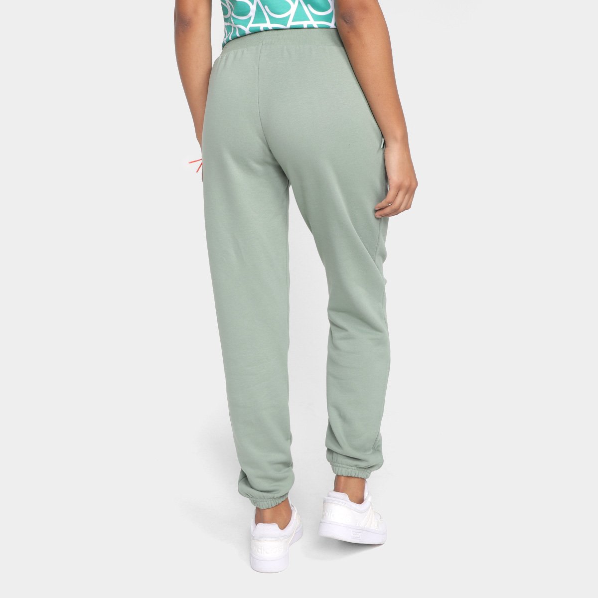 Miniatura Calça Moletinho Adidas City Explorer Feminina Verde - EP