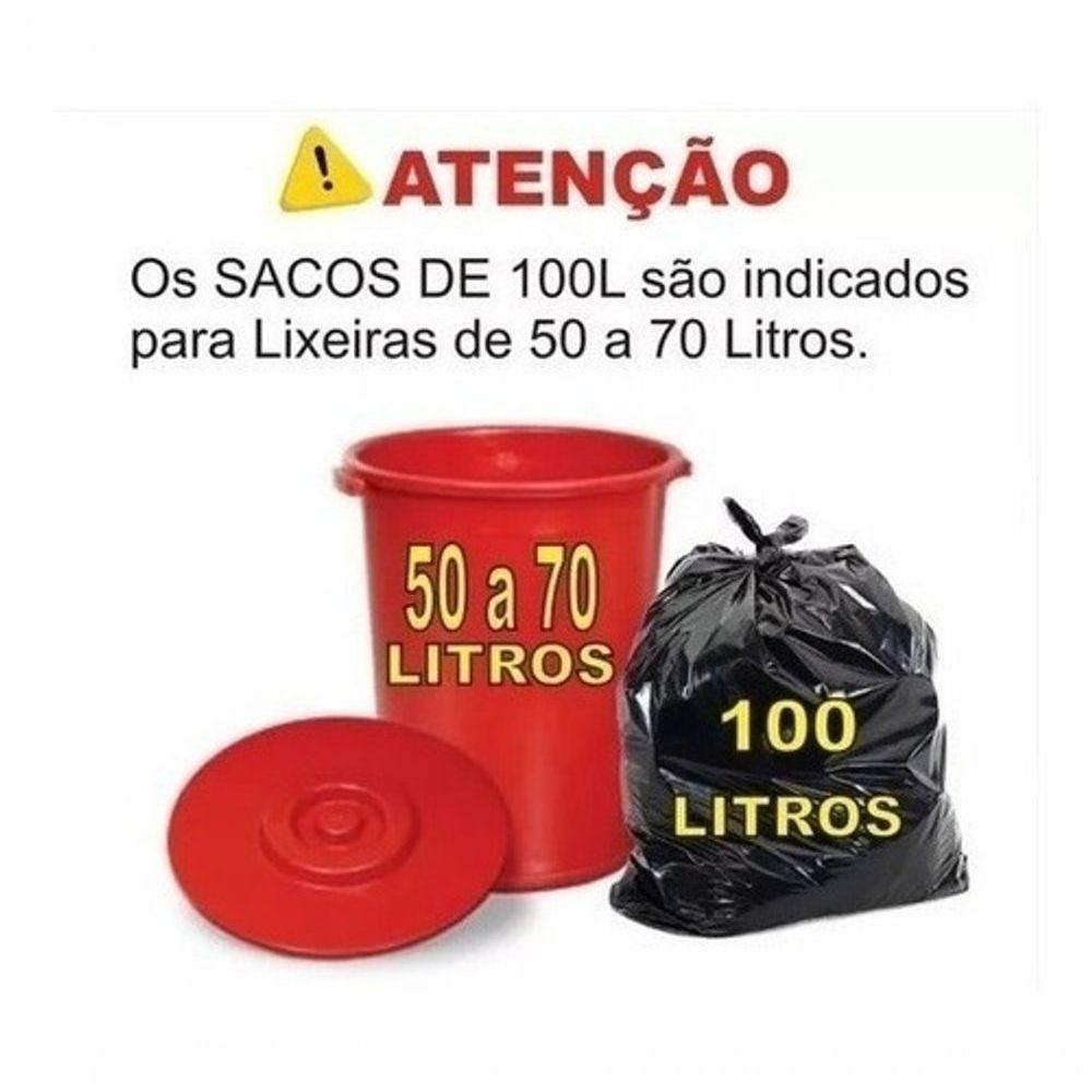 Miniatura Saco De Lixo 100 L Preto 400 Unid Fabricante