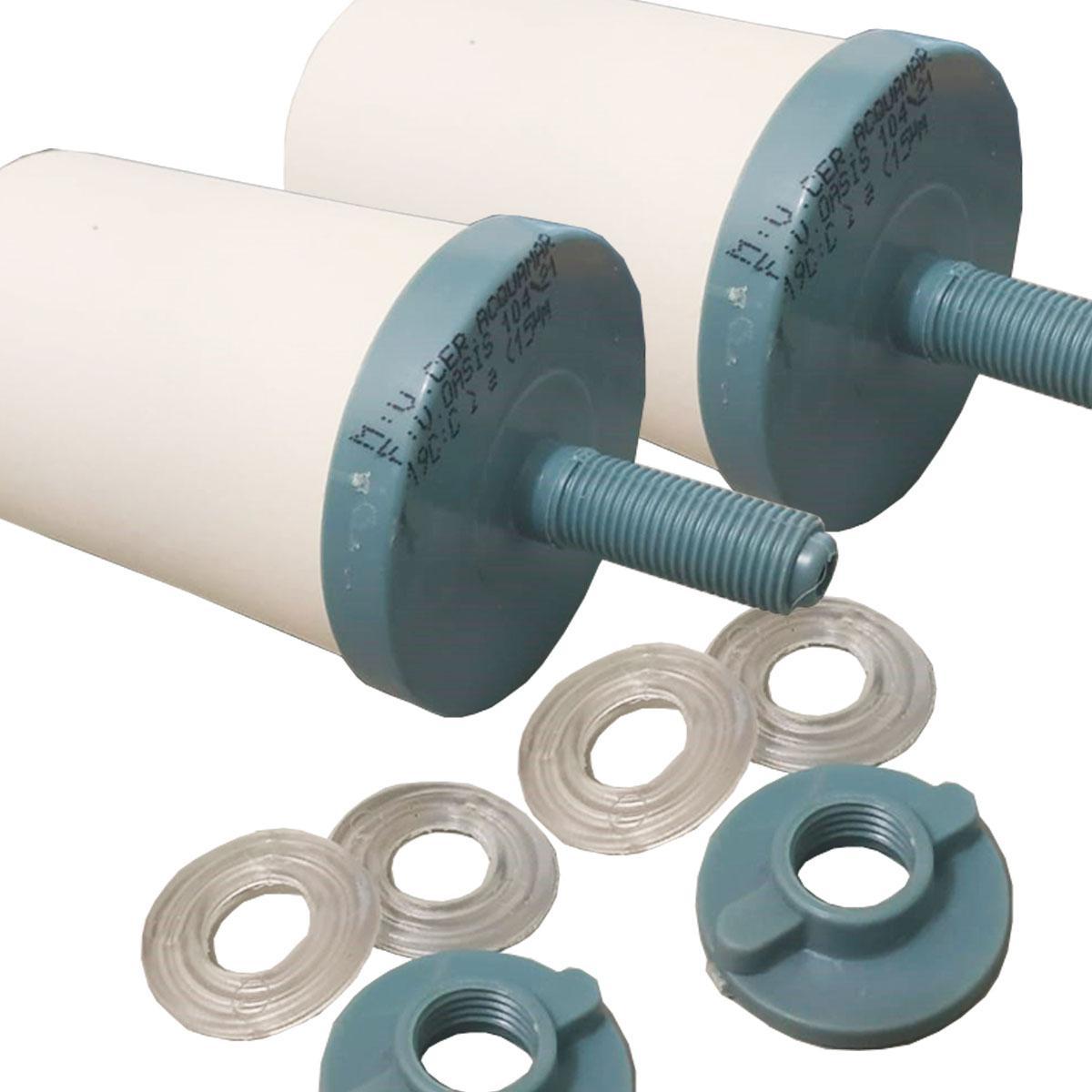 Miniatura Kit 2 Vela Refil Cerâmica Filtro Bebedouro Talha Barro