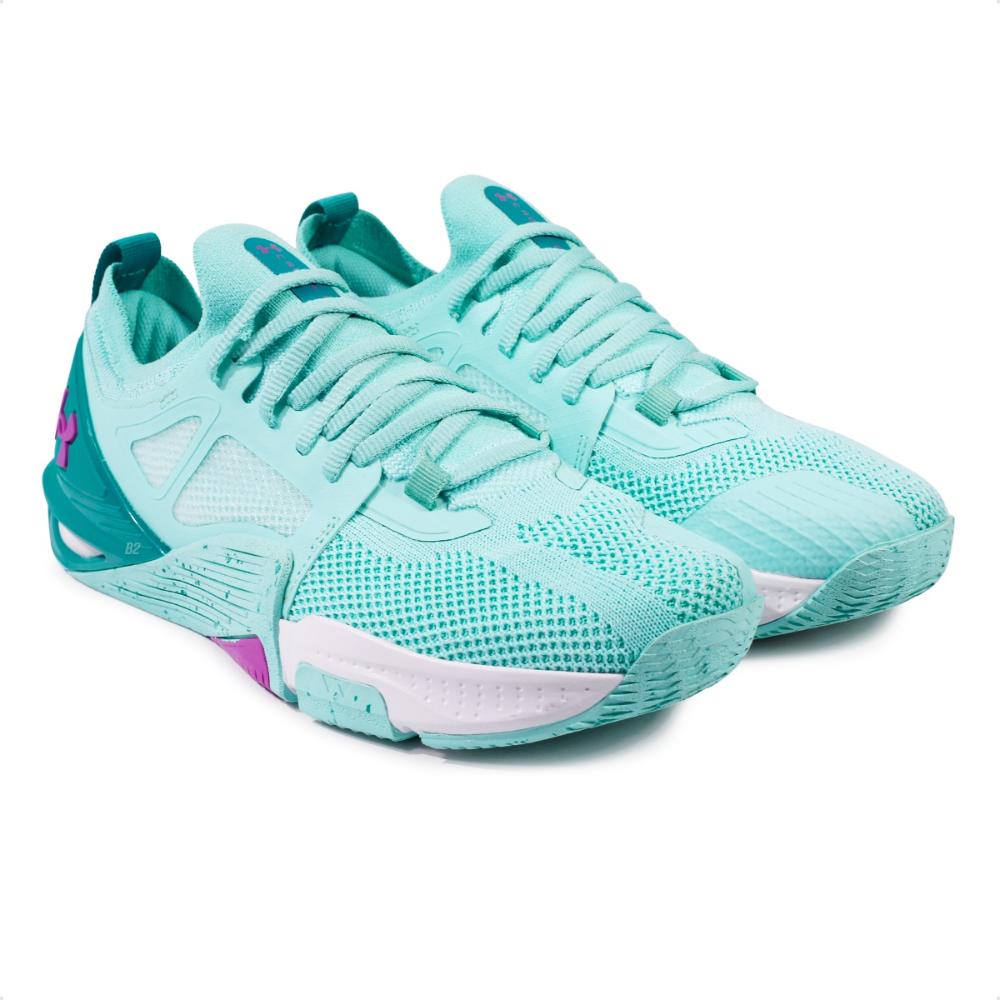 Miniatura Tênis Under Armour Tribase Cross 2 Feminino Azul / Lilás - 34
