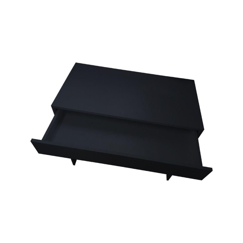 Miniatura Mesa Office Com Gaveta Preto Em Mdf