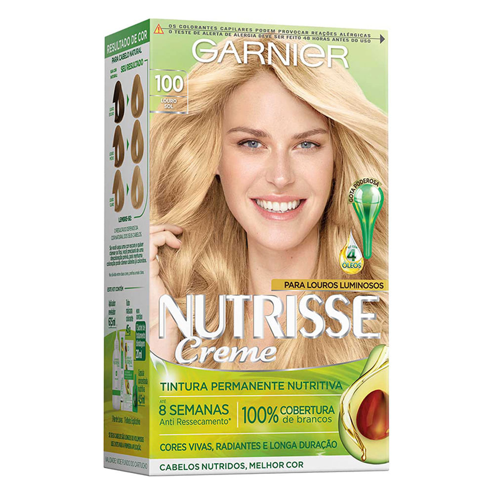 Miniatura Coloração Nutrisse Garnier 100 Sol Louro