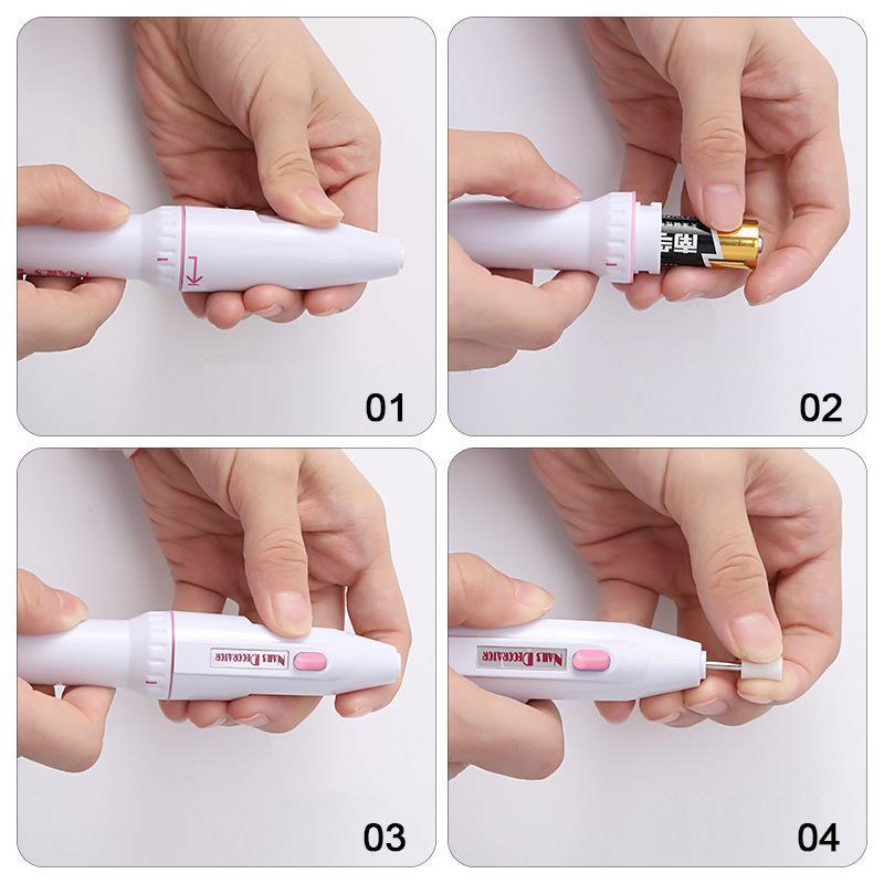 Miniatura Polidor De Unhas Profissional Broca De Unhas Elétrica Lixa