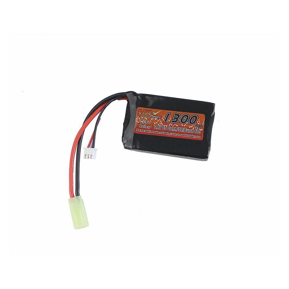 Miniatura Bateria Lipo 7,4 V 1300 Mah 20c Airsoft Aeg - Vb Power