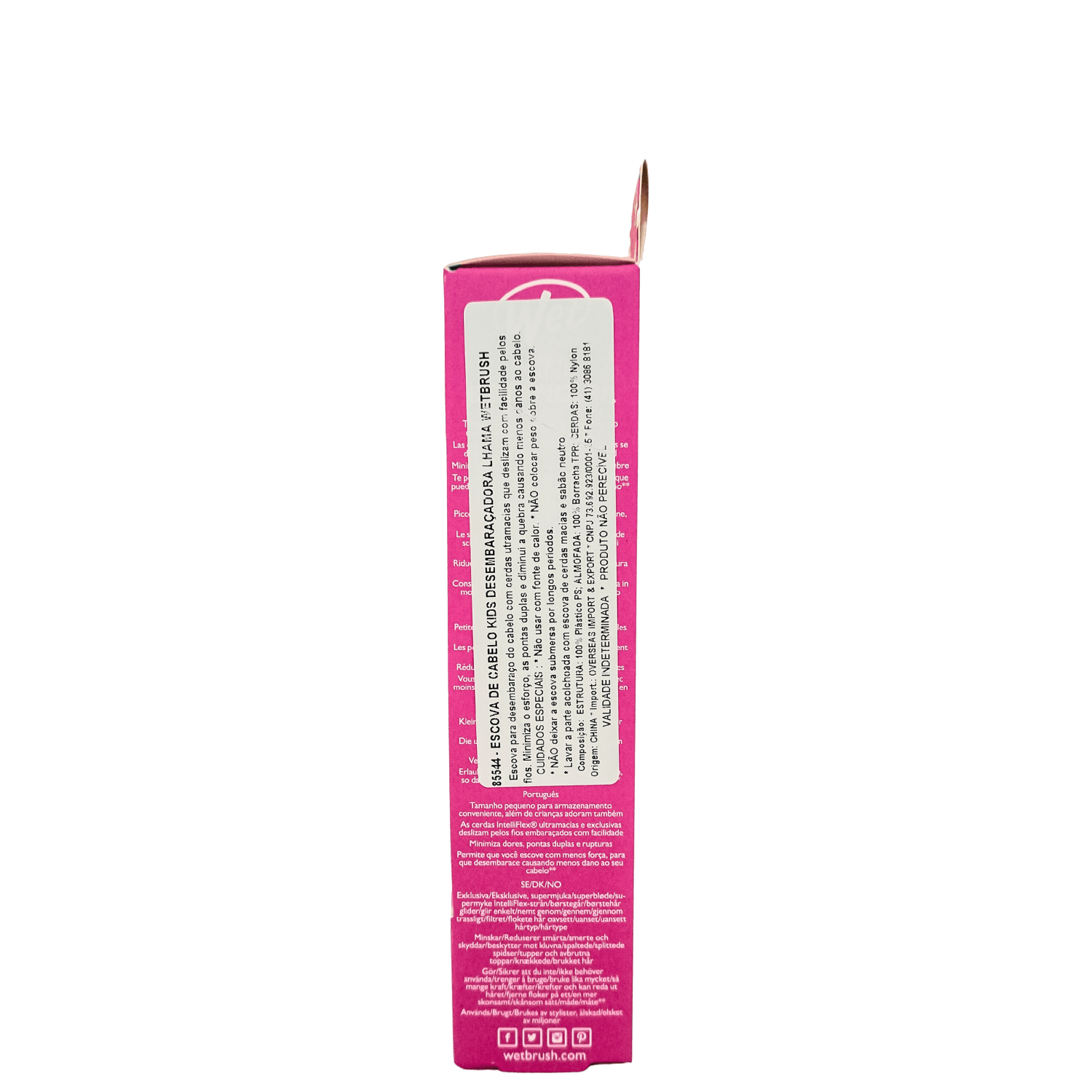 Miniatura Wet Brush Kids Lhama - Escova de Cabelo