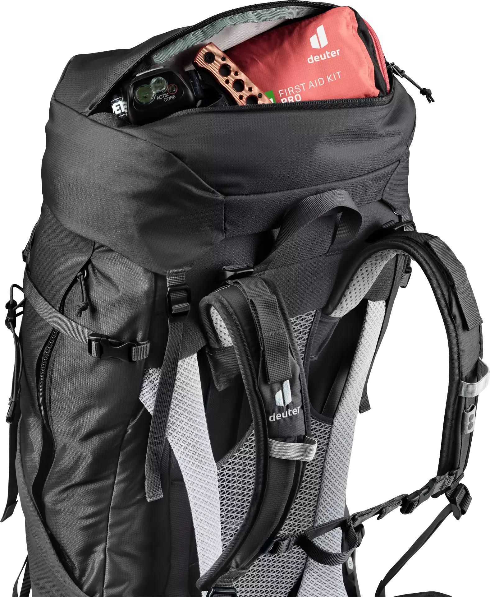 Miniatura Mochila Feminina Deuter Futura Air Trek 55+10 Litros Preta