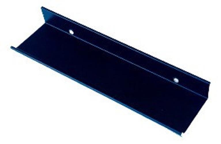Miniatura Kit 10 Puxador Slim Preto Cozinha Gaveta Porta Alumínio 15Cm