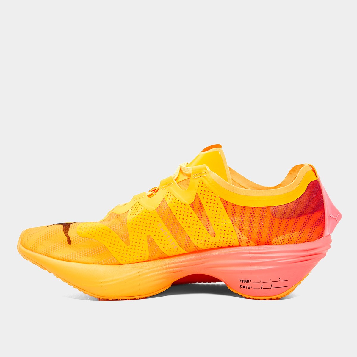 Miniatura Tênis Puma Fast-Fwd Nitro Elite Fire Wns Feminino Laranja+Vermelho - 34