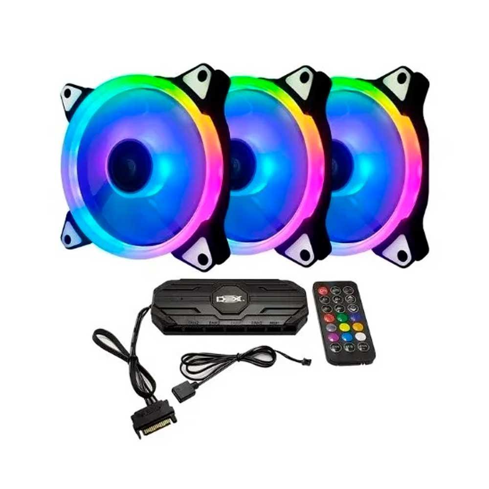Miniatura Kit 3 Cooler Led 120Mm Dex Argb 120Mm - Dx123A