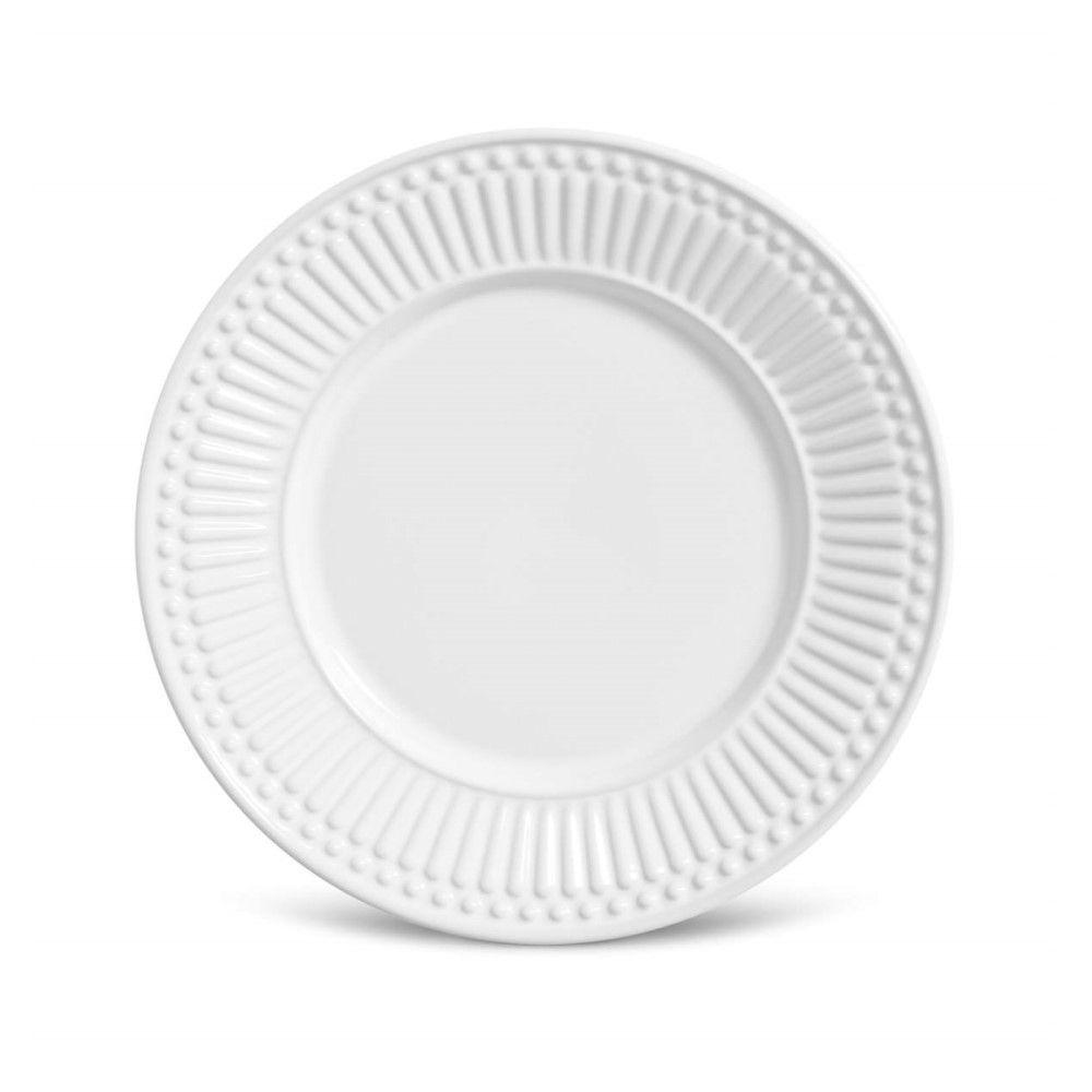 Aparelho De Jantar 42 Peças Roma Branco Porto Brasil