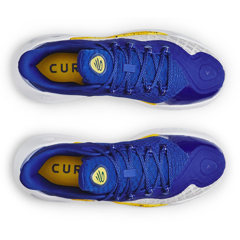Miniatura Kit 1 Tênis de Basquete Masculino Under Armour Curry 11 Dub Nation e 1 Mala Undeniable 5.0 Azul - 39