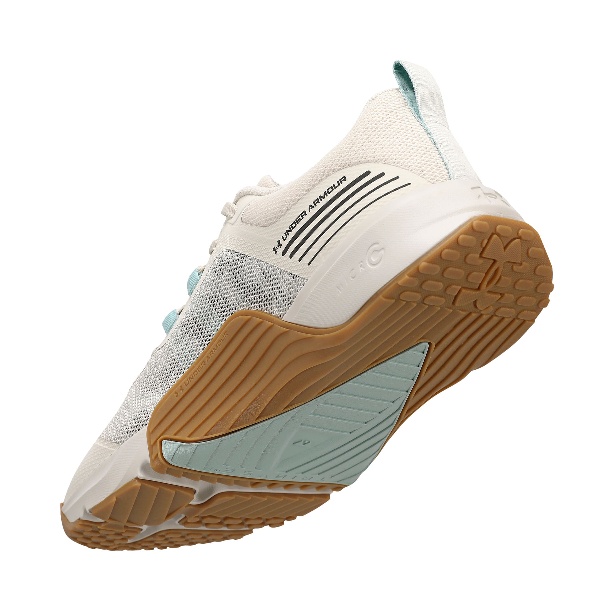 Miniatura Tênis de Treino Under Armour Tribase Reps 34 Bege