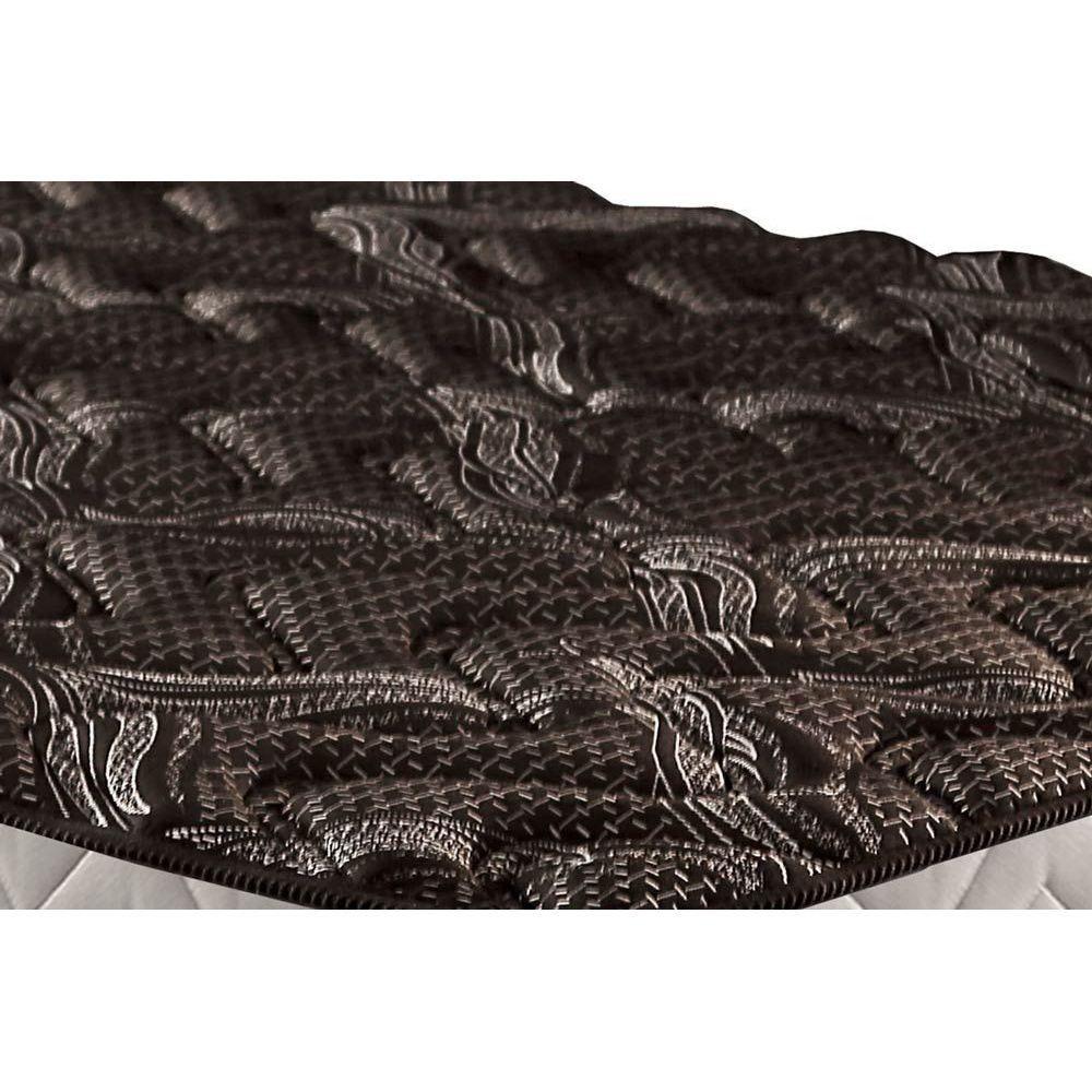 Miniatura Cama Box Baú Queen: Colchão Espuma D33 Paropas Pasquale Plus Euro Pillow + Base Black(158X198)