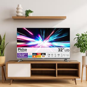 Smart TV 32" HD Philco P32CRB Roku TV HDR10 Dolby Audio