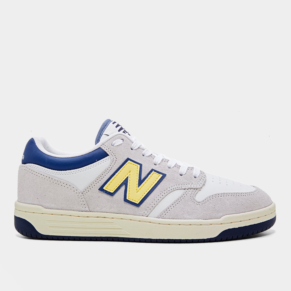 Miniatura Tênis New Balance 480 Low Masculino Cinza+Azul - 38