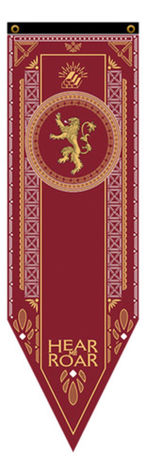 Miniatura Bandeira Flâmula Com Brasão Casa Lannister Game Of Thrones