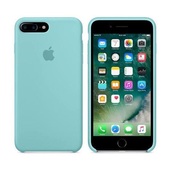 Miniatura Capinha Case Para Iphone 7 Plus Verde Água