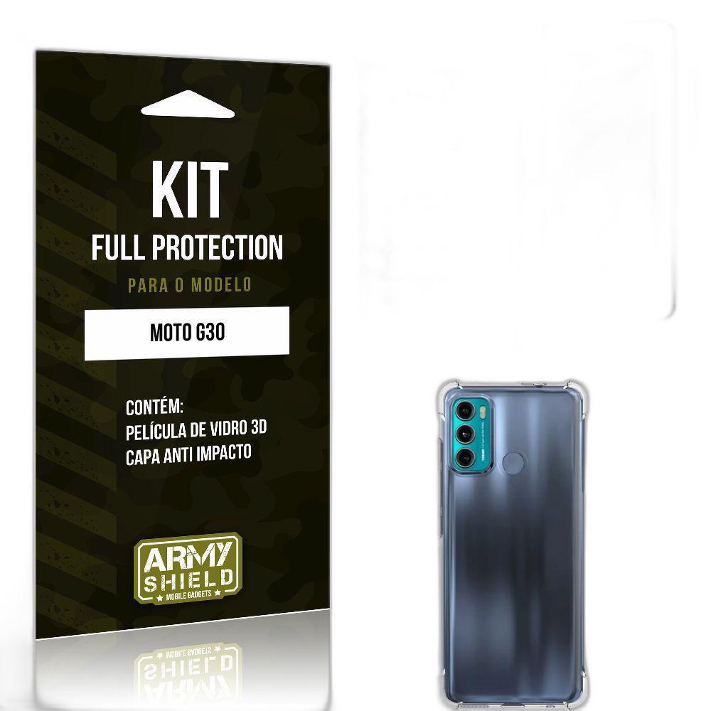Miniatura Kit Capinha Moto G60 + Película De Vidro 3D - Armyshield