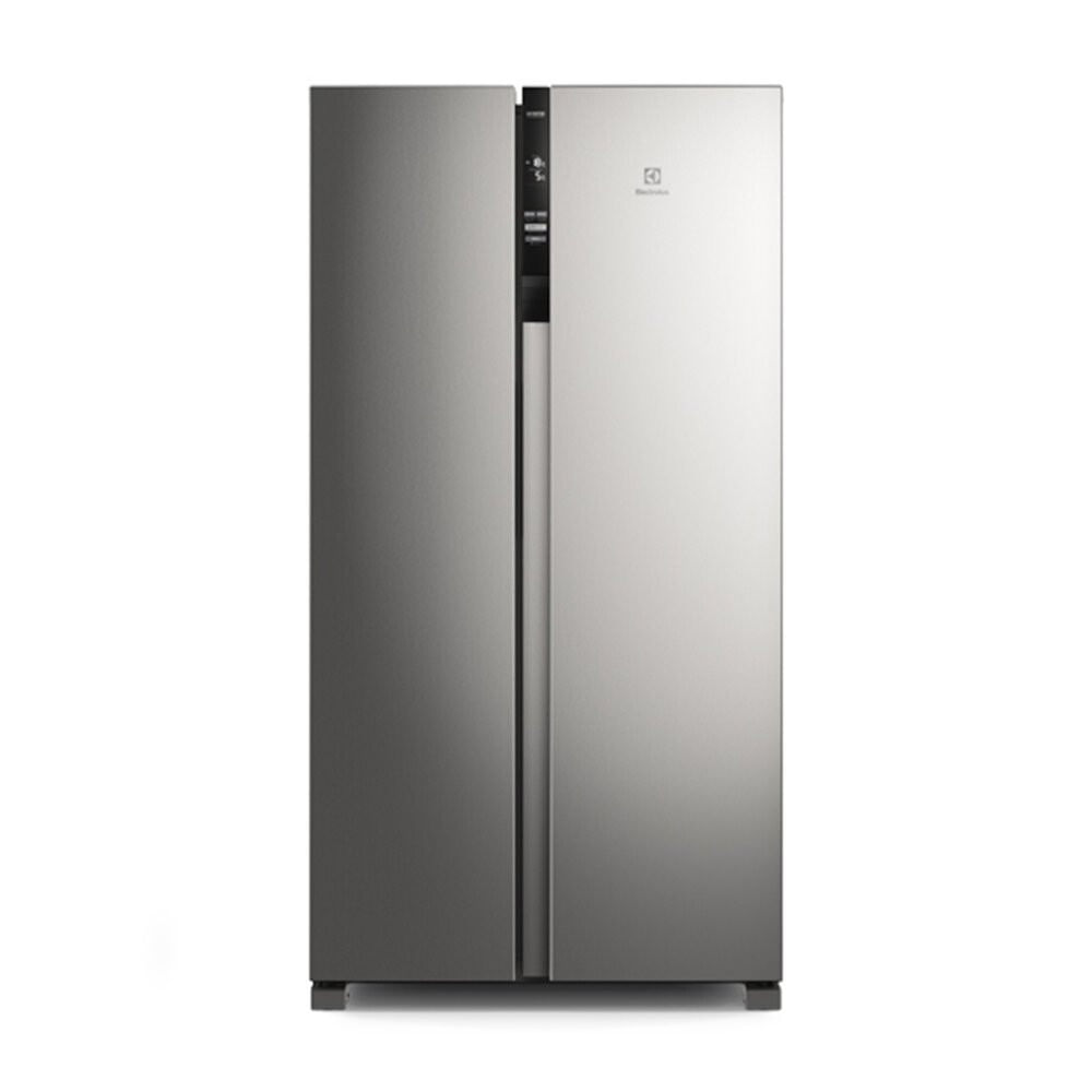 Miniatura Geladeira Electrolux Frost Free 2 Portas 435 Litros Inverter Side by Side Inox - 110V