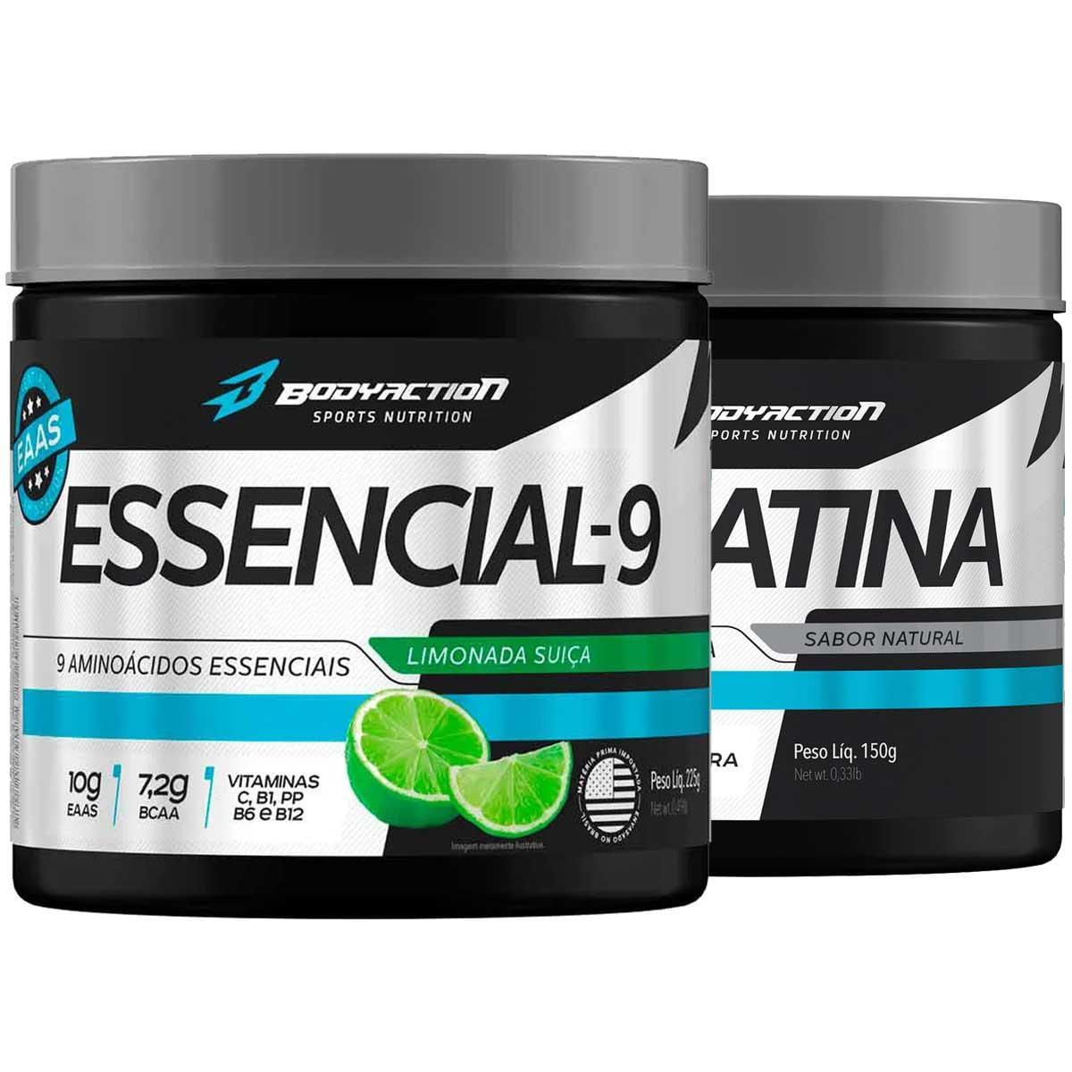 Miniatura Aminoácidos Essencial 9 Eaa 225G + Creatina 150G Limonada