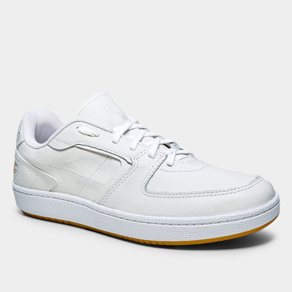 Miniatura Tênis Rainha Leather Branco+Bege - 44