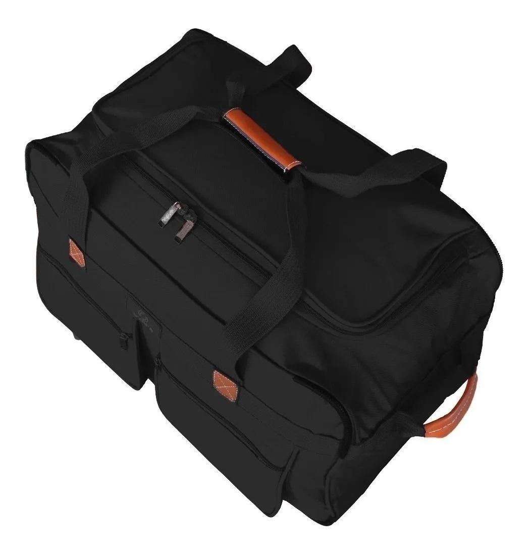Sacola Bolsa Mala De Viagem De Bordo Média Com Rodinhas