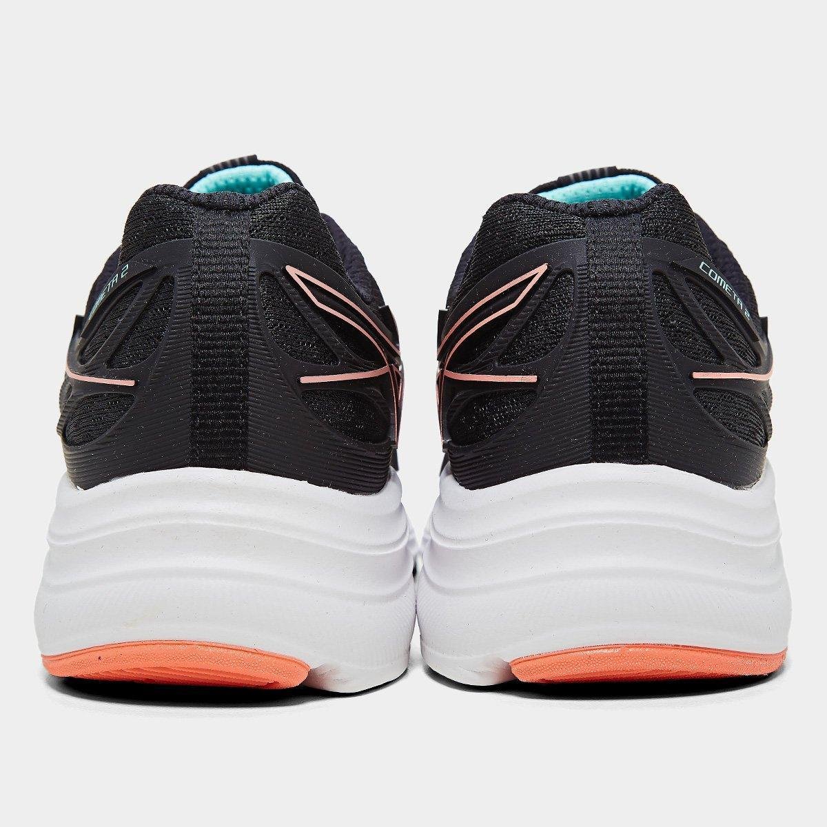 Miniatura Tênis Mizuno Cometa 2 Feminino Preto+Azul - 34
