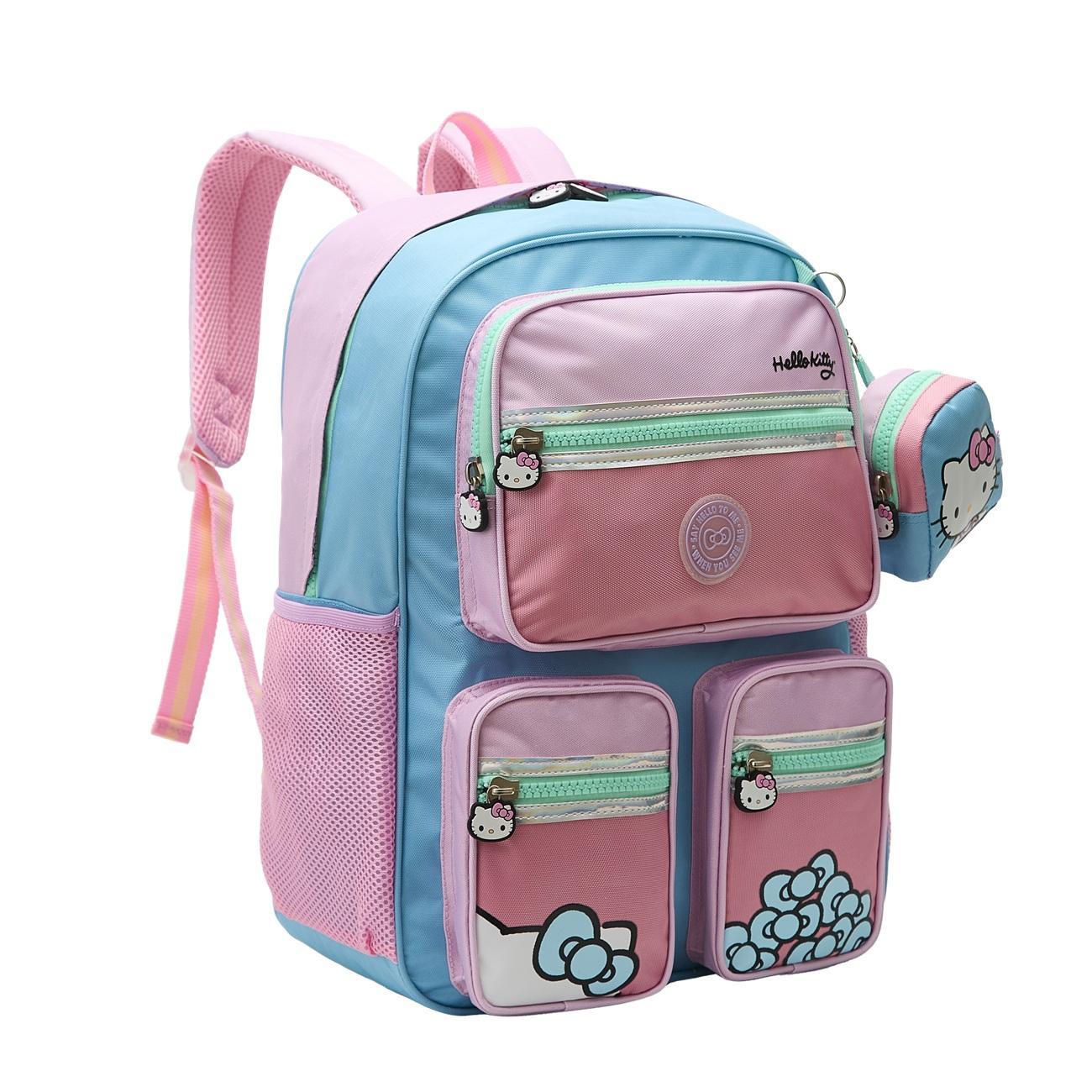 Miniatura Mochila Infantil De Costas Escolar Adolescente Hello Kitty