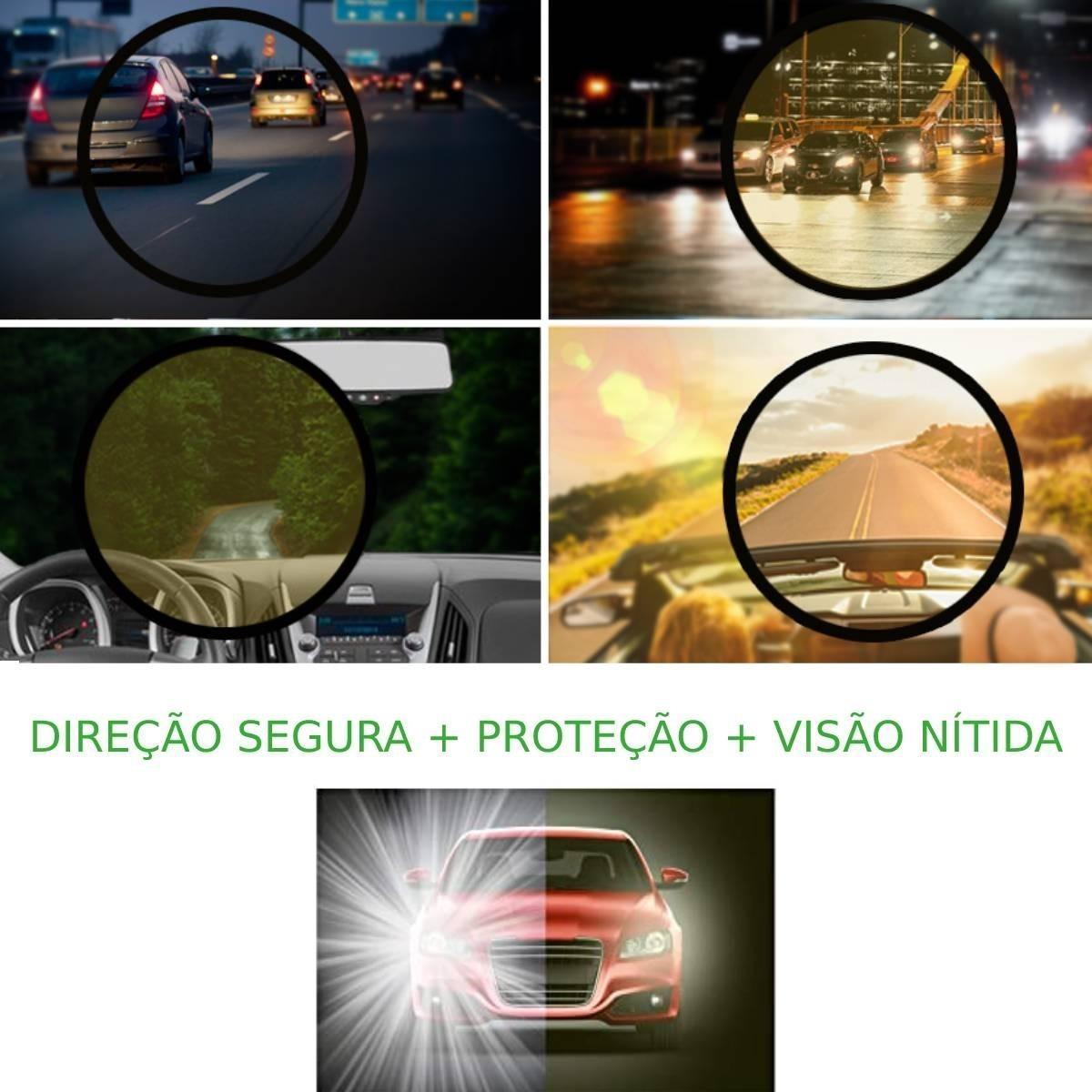 Miniatura Armação De Óculos De Sol E Grau Polarizado Clip On Mod-2201