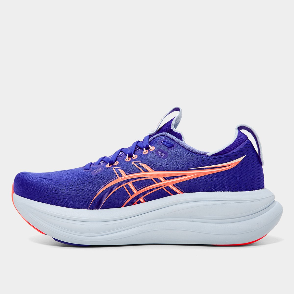 Miniatura Tênis Asics Gel-Nimbus 28 Feminino Azul+Rosa - 34