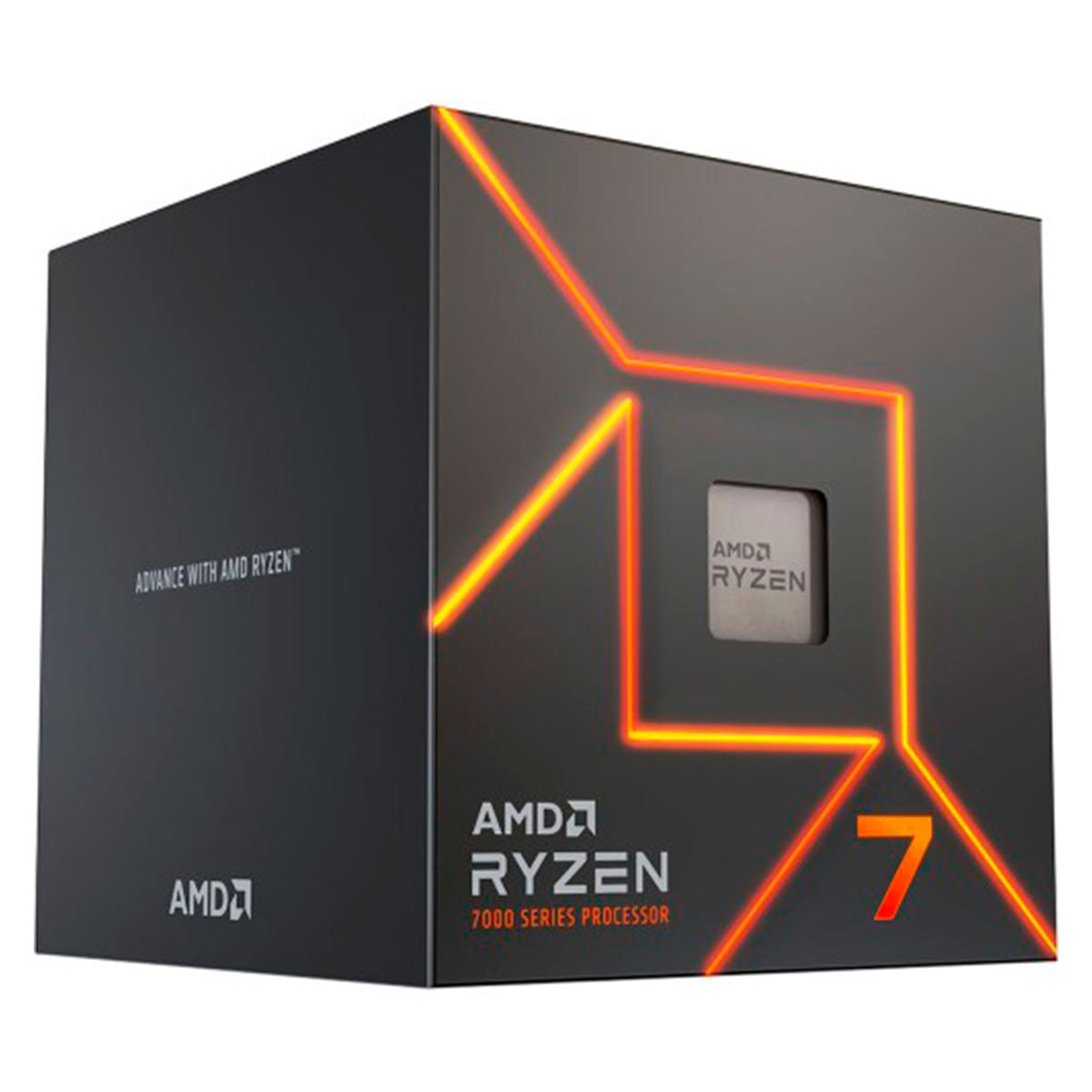 Miniatura Processador AMD Ryzen 7 7700, 3.8GHz (5.3GHz Boost), Zen 4, Cache 40MB, AM5, Vídeo Integrado Radeon