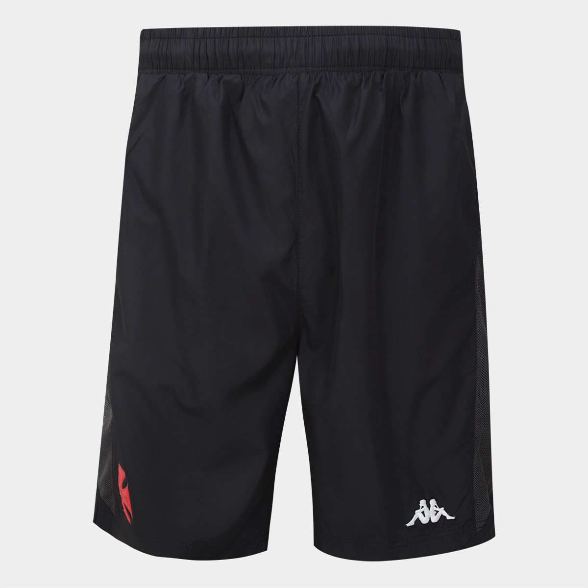 Miniatura Bermuda Vasco da Gama Kappa Supporter Masculina Preto+Chumbo - EGG